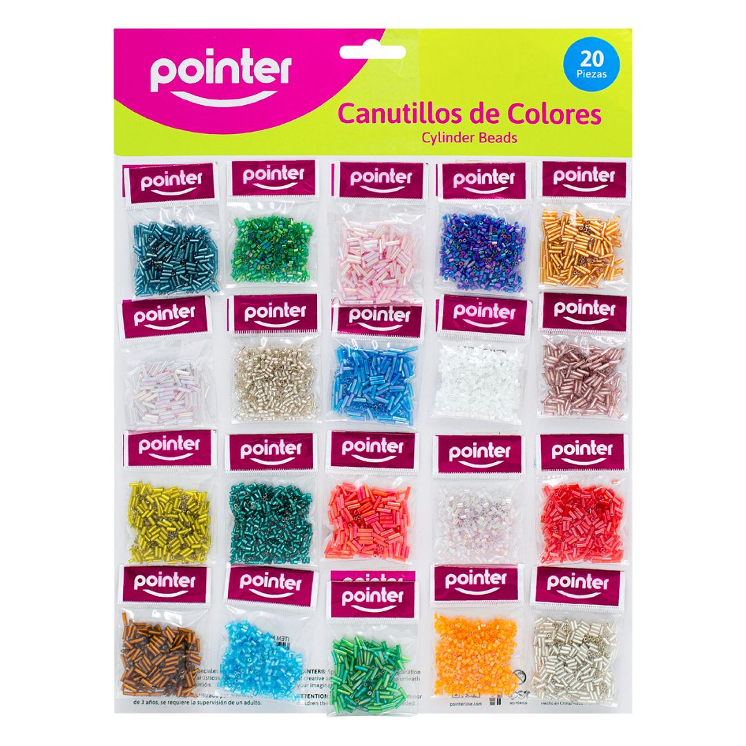 CANUTILLOS POINTER CARTONX20 COL. SURTIDOS (F. 72 PZAS)