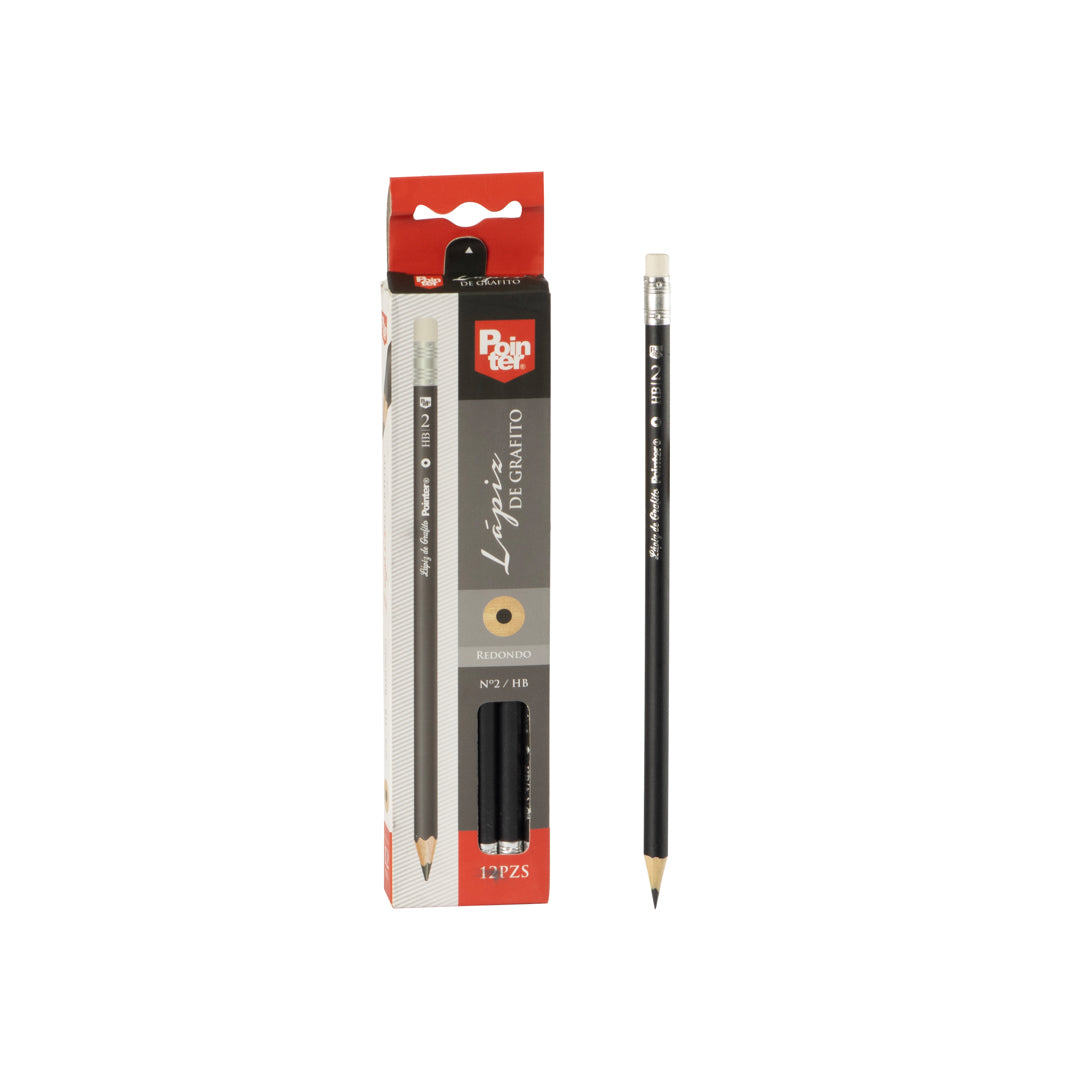 LAPIZ POINTER REDONDO CX144 NEGRO (F. 240 DOC)