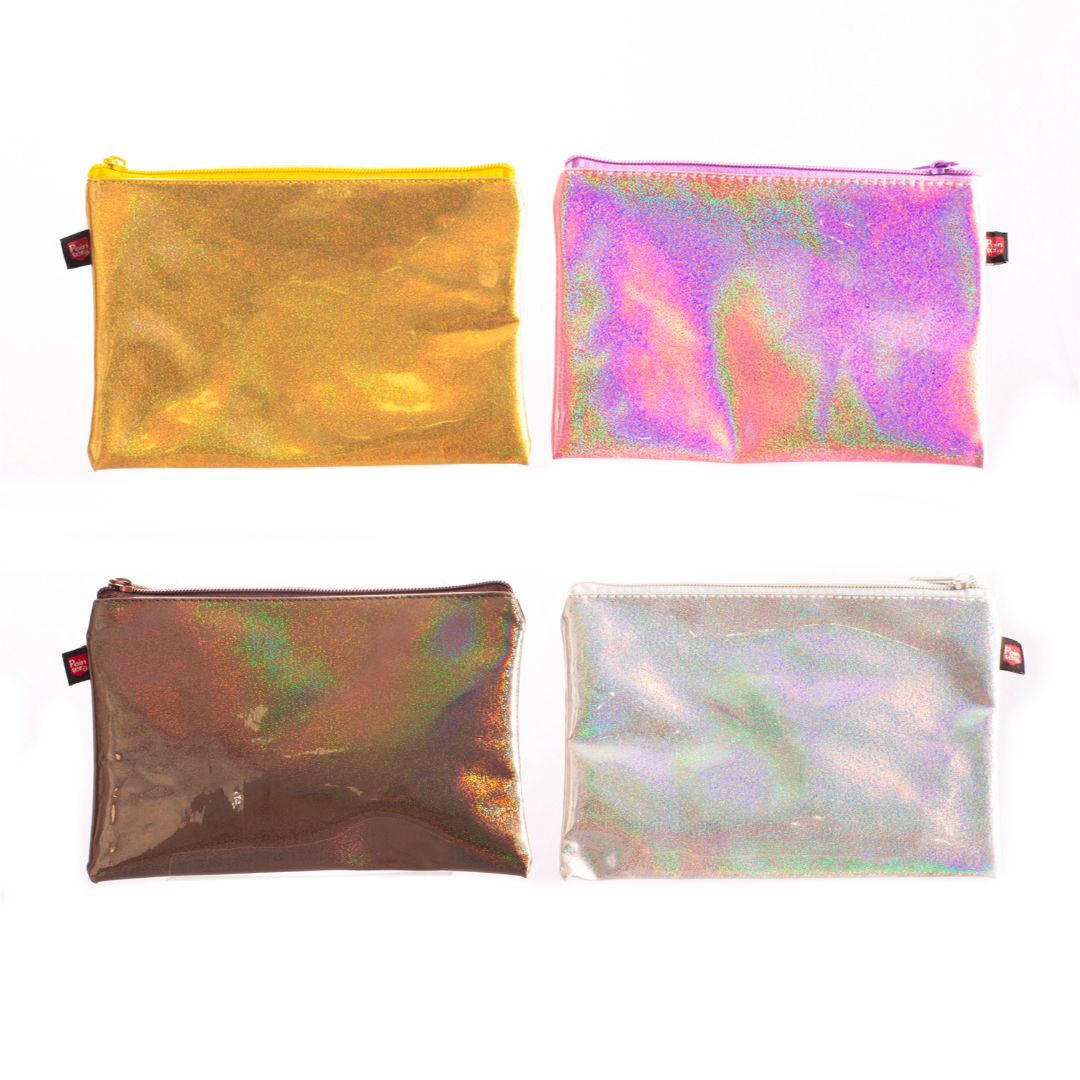 ESTUCHE P/LAPICES POINTER TELA BRILLANTE 4 COLORES (F. 240 UNI)