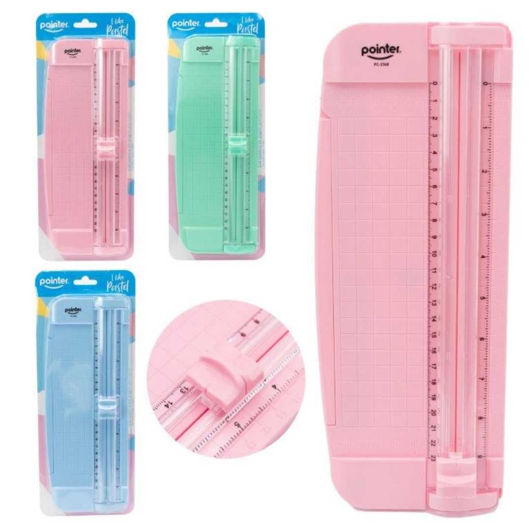 GUILLOTINA PORTATIL POINTER COLORES PASTEL (F. 48 PZA)