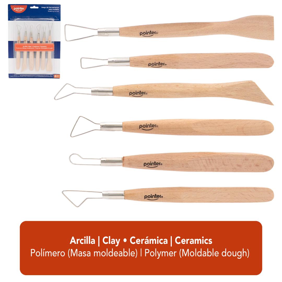 JUEGO DE HERRAMIENTAS POINTER PARA MOLDEAR 6 PIEZAS (F. 72 SETS)