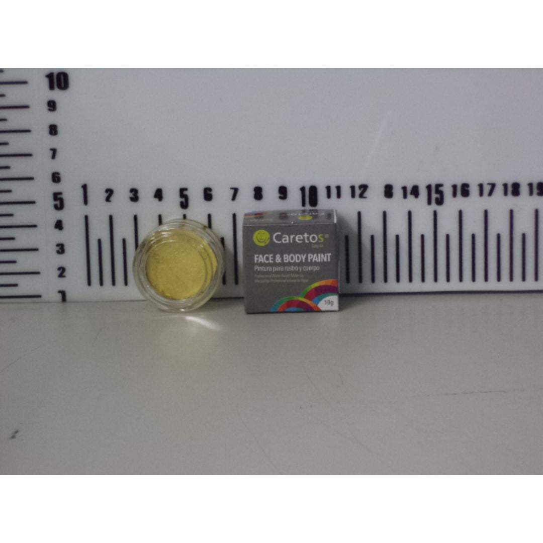 PINTA CARITAS CARETOS AMARILLO PERLADO 10G (F. 120 UNI)