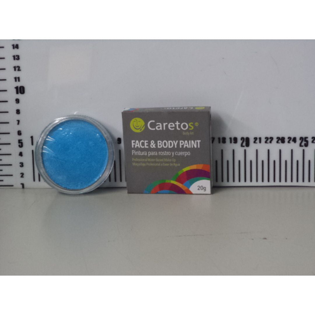 PINTA CARITAS CARETOS CELESTE PERLADO 20G (F. 120 UNI)