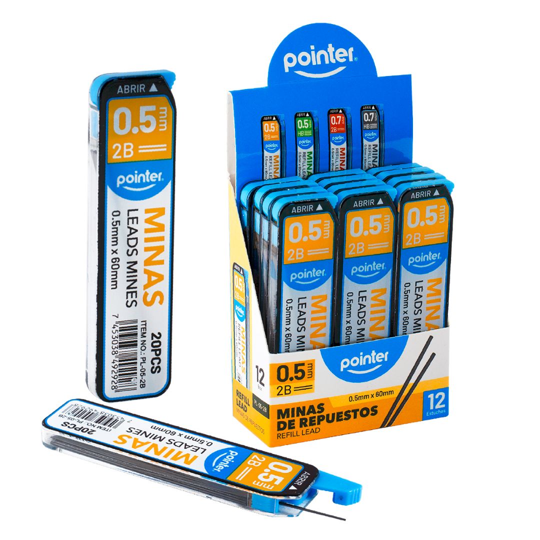 MINAS POINTER ESTUCHEX20 2B 0.5X60MM (F. 576 BOX)