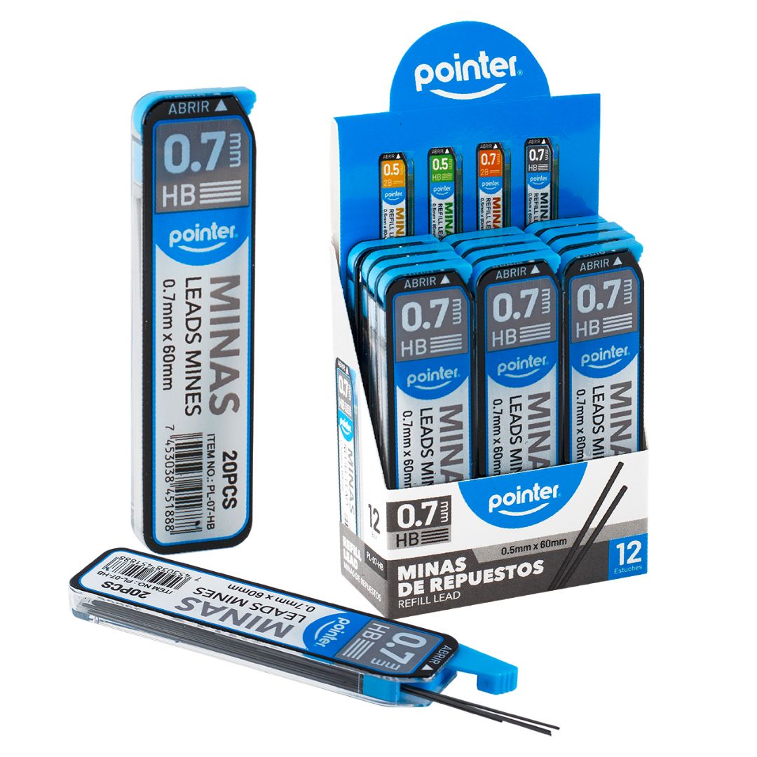 MINAS POINTER ESTUCHEX20 HB 0.7X60MM (F. 576 BOX)