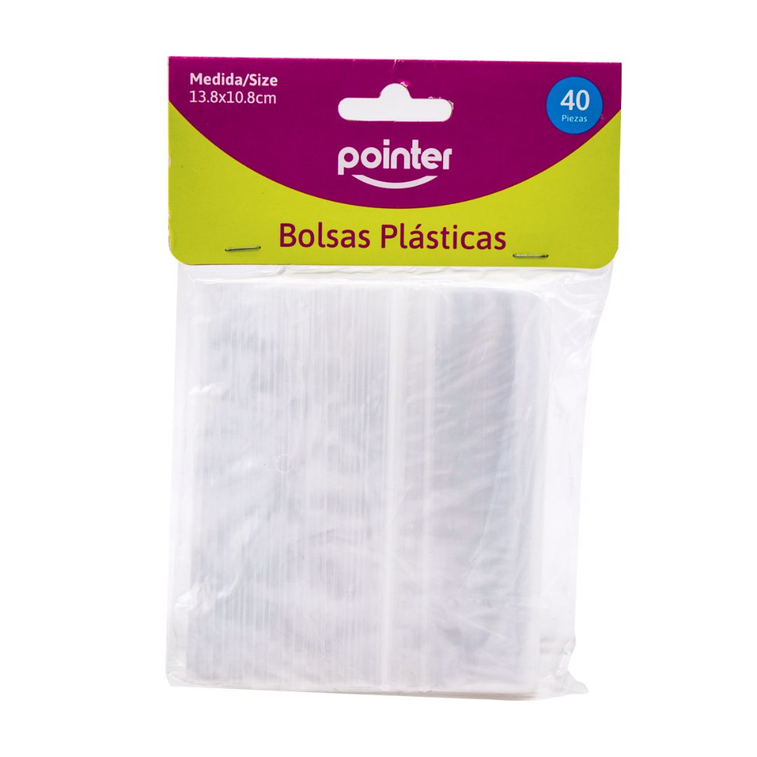 BOLSA PLASTICA POINTER CIERRE ZIPLOC 5"X4" 40U(F. 288 SETS)