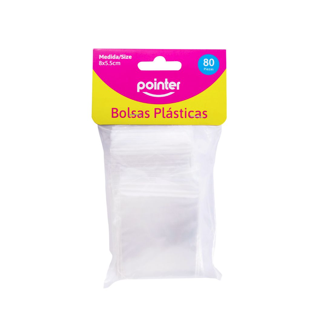 BOLSA PLASTICA POINTER CIERRE ZIPLOC 3"X2" 80U (F. 288 SETS)