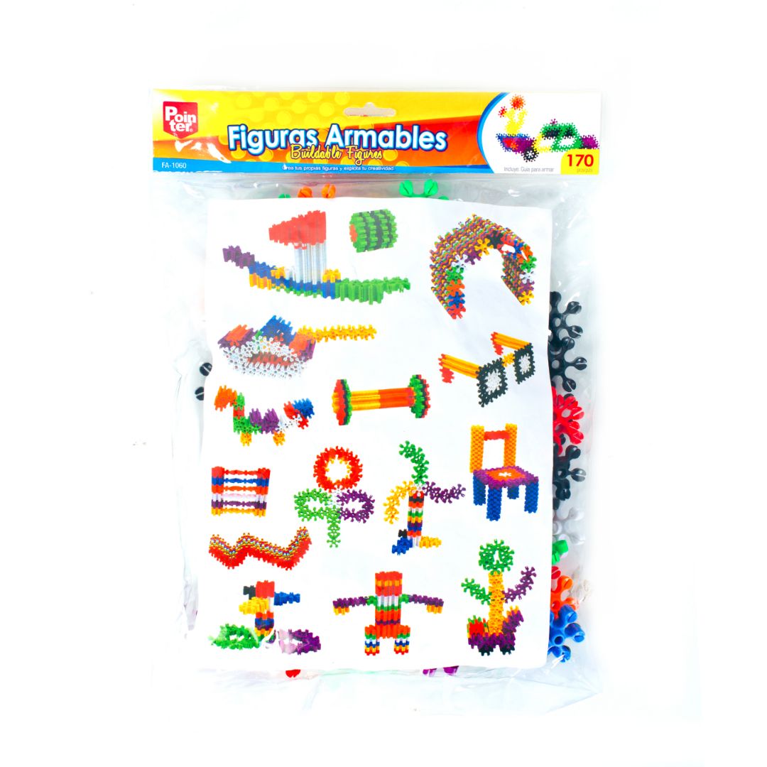 FIGURAS ARMABLES POINTER TIPO LEGO 170 PZAS (F. 24 BAG)