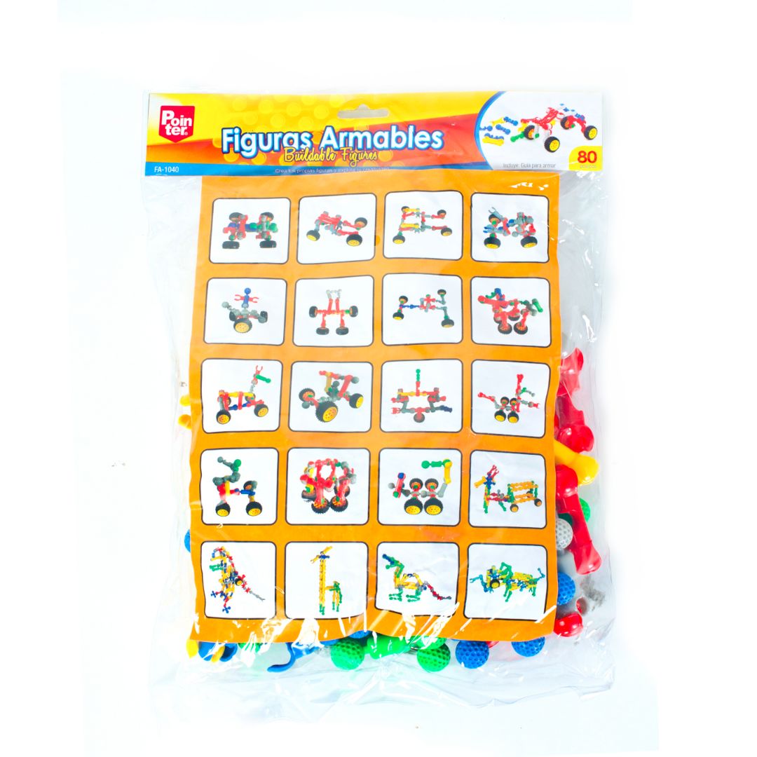 JUGUETE PARA ARMAR POINTER 80 PZAS C/LLANTAS (F. 24 BAG)