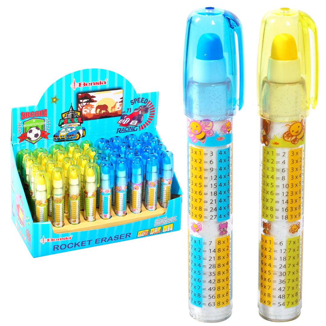PORTABORRADOR BENSIA TABLAS DE MULTIPLICAR 2 COL. CX36 (F.  24 BOX)