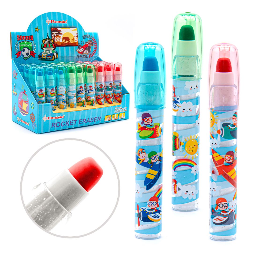 PORTABORRADOR BENSIA AVIONES 3 COL. CX36 (F. 24 BOX)