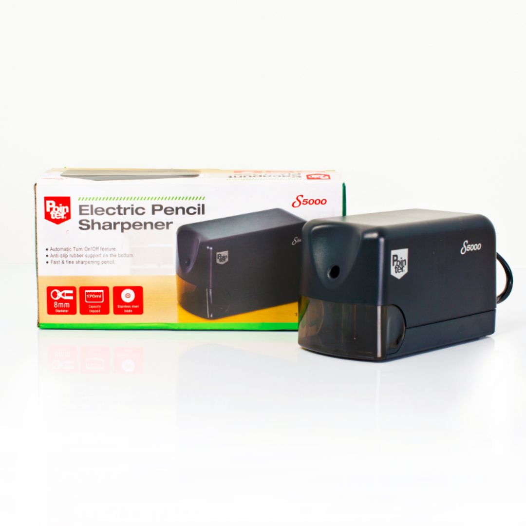 SACAPUNTA ELECTRICO POINTER RECTANGULAR NEGRO (F.6 UNI)
