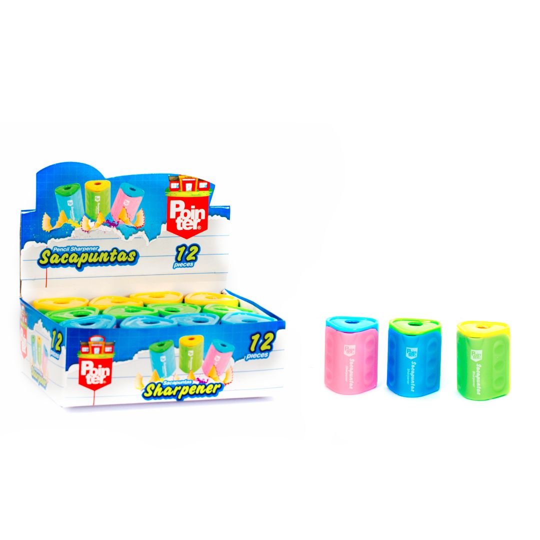 SACAPUNTAS POINTER TRIANGULAR CON DEPOSITO CX12 (F. 60 DOC)