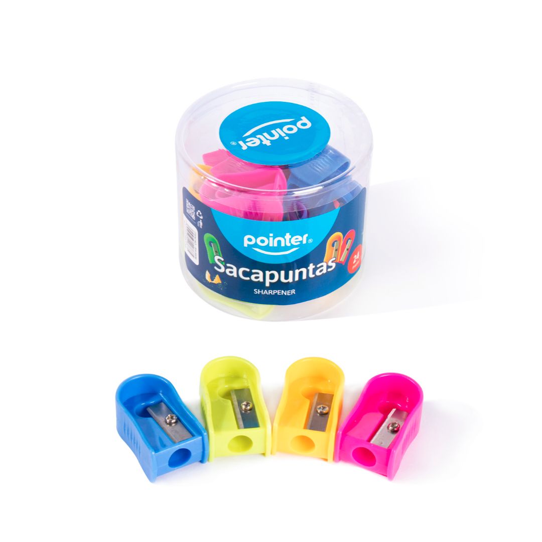 SACAPUNTAS POINTER SENCILLO 4 COL. BOTEX24 (F. 60 BOT)
