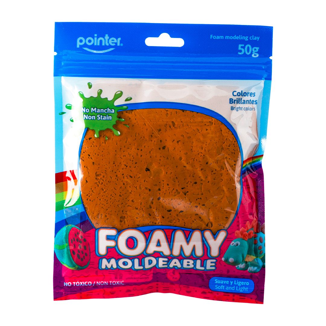 FOAMY MOLDEABLE POINTER CAFE CLARO 50G (F. 200 SETS)
