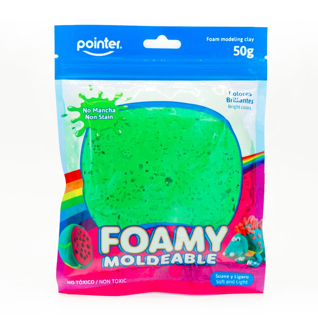 FOAMY MOLDEABLE POINTER VERDE 50G (F. 200 SETS)