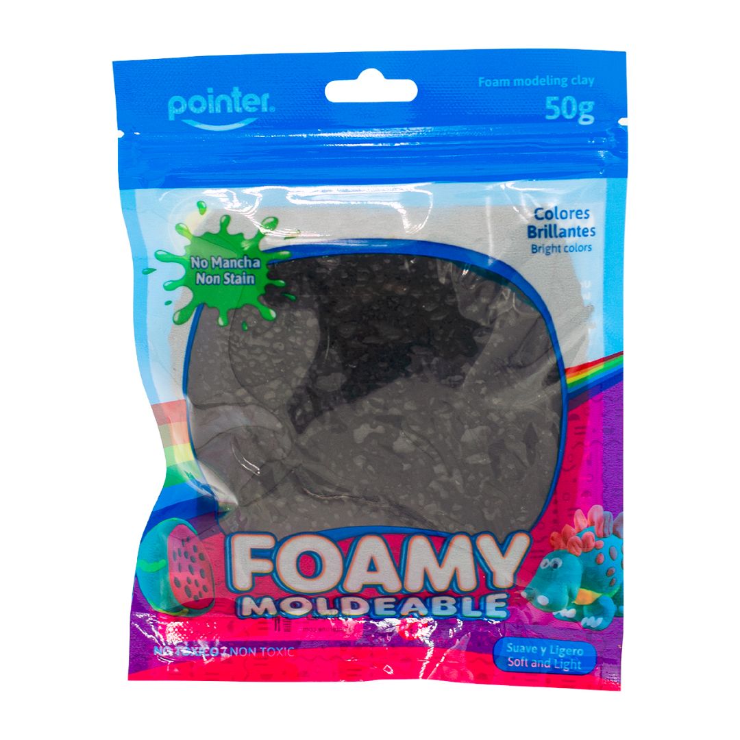FOAMY MOLDEABLE POINTER NEGRO 50G (F. 200 SETS)