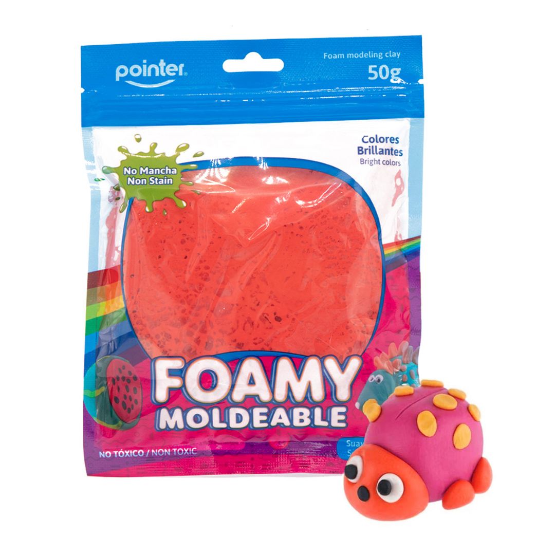 FOAMY MOLDEABLE POINTER ROJO 50G (F. 200 SETS)
