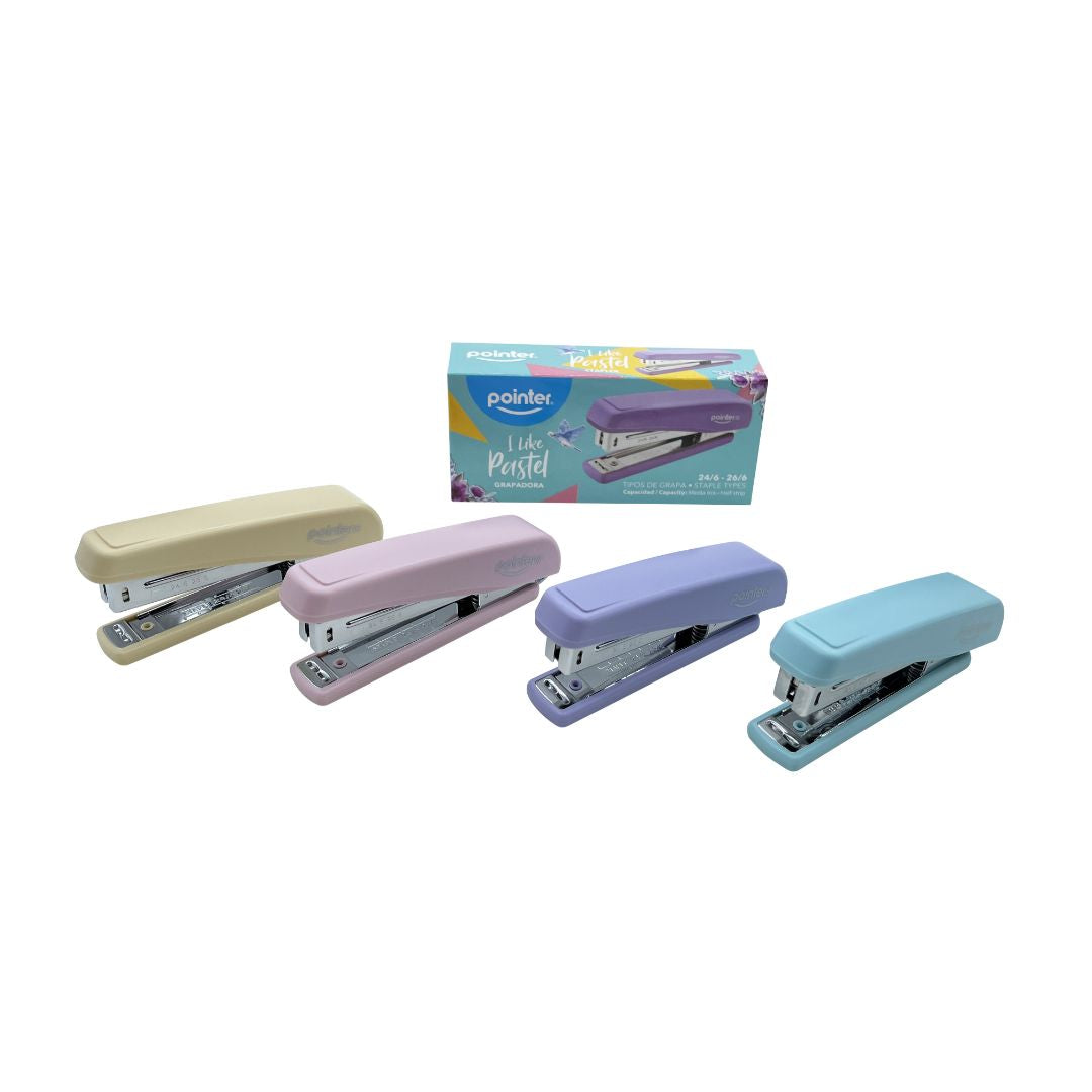 ENGRAPADORA POINTER MEDIANA COLORES PASTEL (F. 96 PZAS)