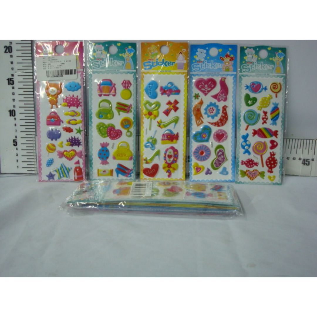 STICKERS DIFERENTES DISEÑOS 6 ESTILOS (F. 72 SETS)