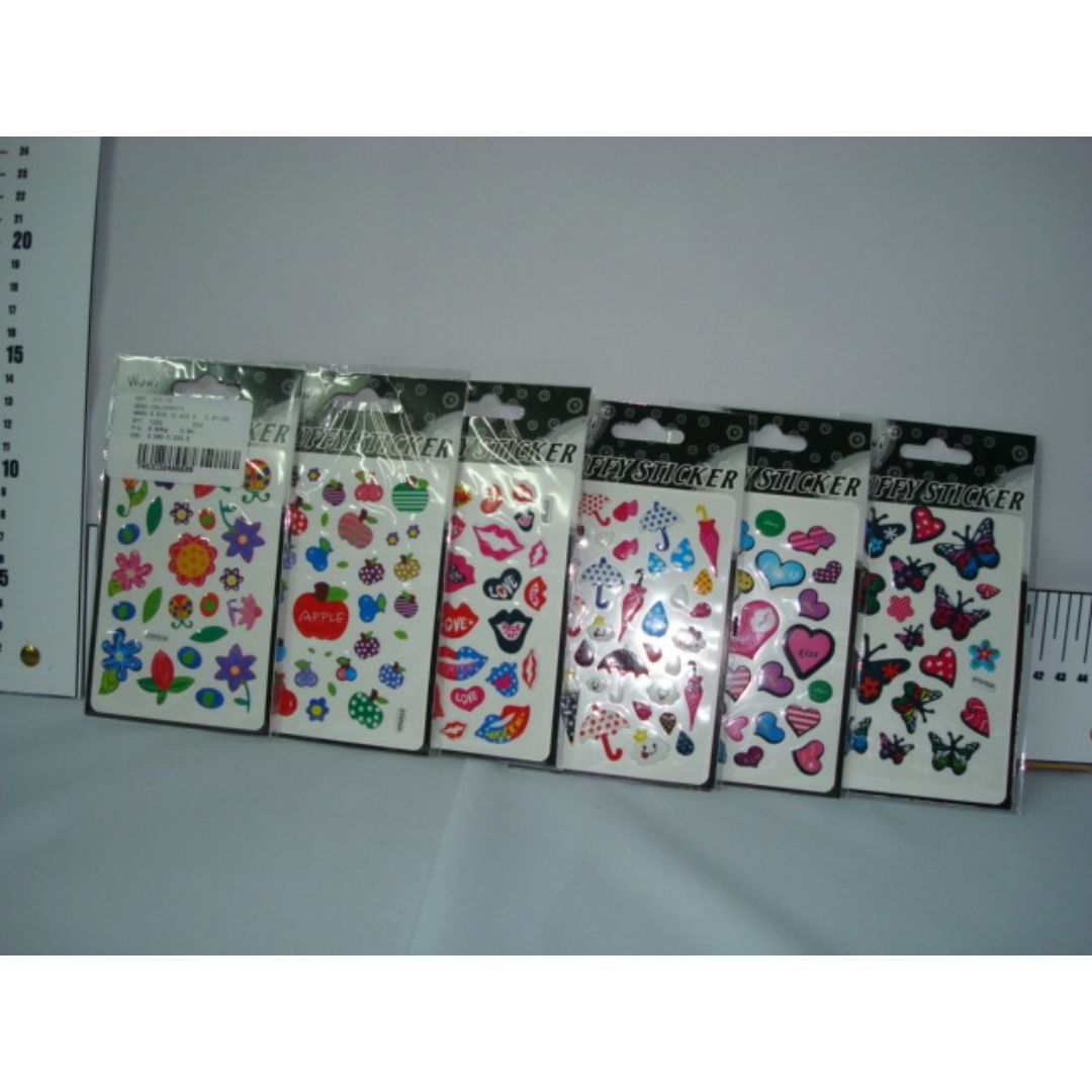 STICKERS HAPPY STICKER 6 DISEÑOS (F. 200 SETS)