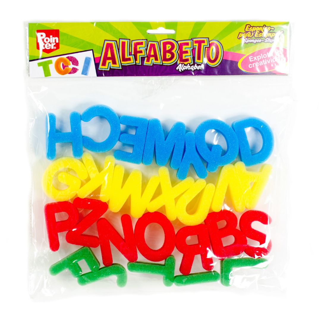 ESPONJA POINTER ALFABETO PARA ESTAMPAR (F. 72 UNI)