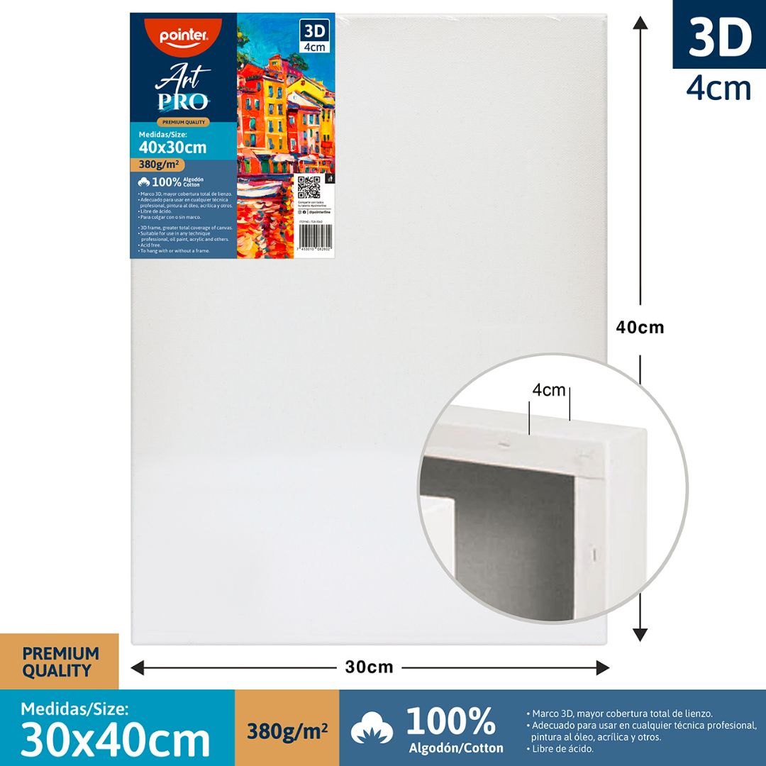BASTIDOR POINTER 3D 30X40CM (F. 10 PZAS)