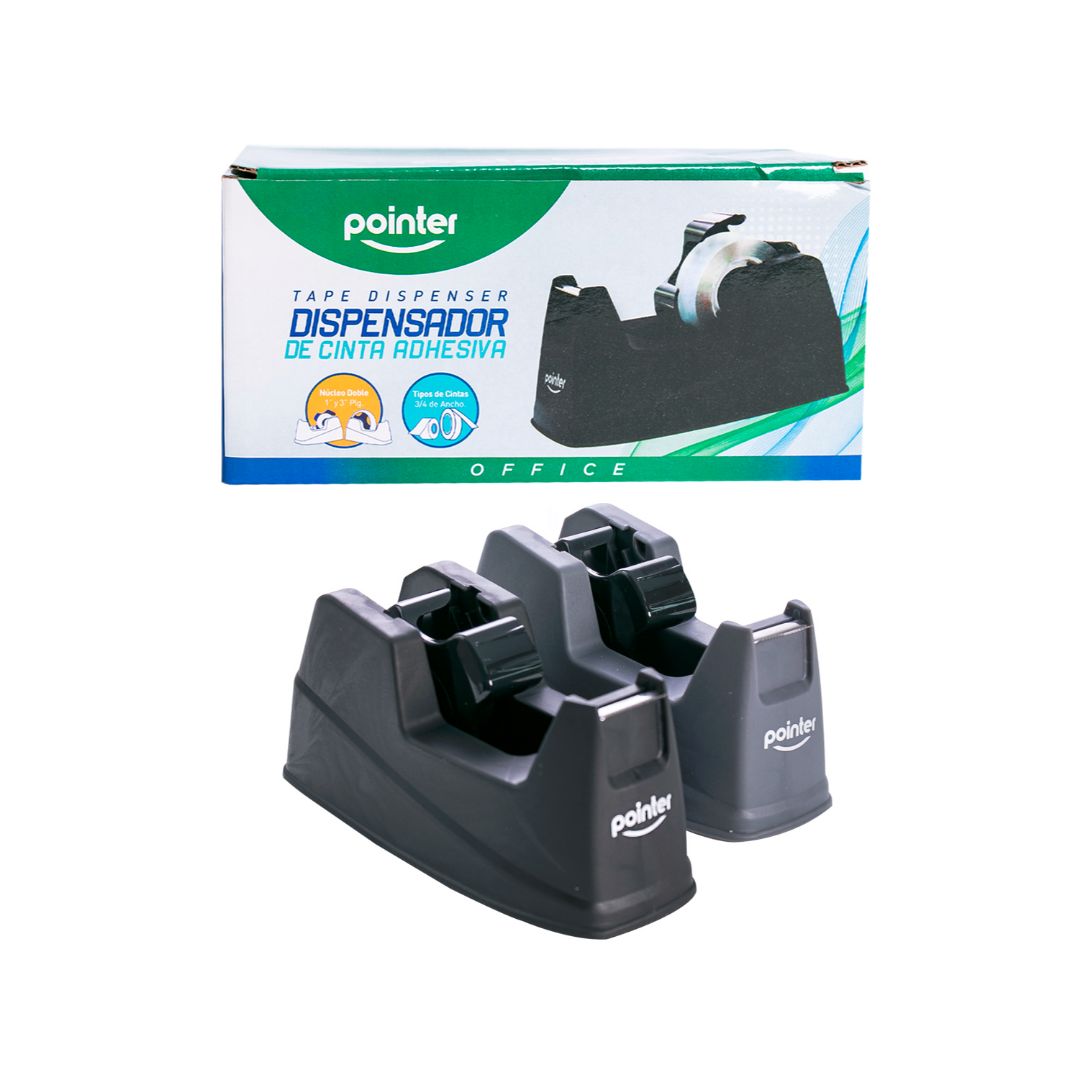 BASE PARA CINTA ADHESIVA POINTER C/CENTRO 1" 2 COL. MEDIANA (F. 24 UNI)