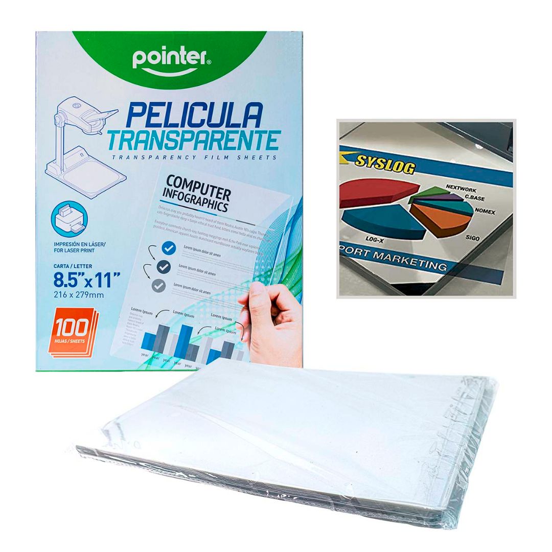 ACETATO POINTER PX100 H. TAMAÑO CARTA (F. 24 PAQ)