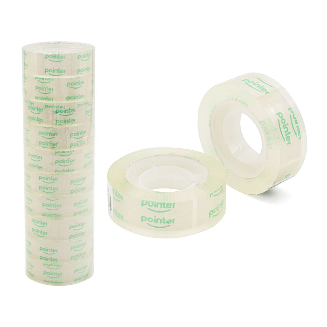 CINTA ADHESIVA POINTER TRANSP. 18MM X 33MTS (F. 40 DOC)
