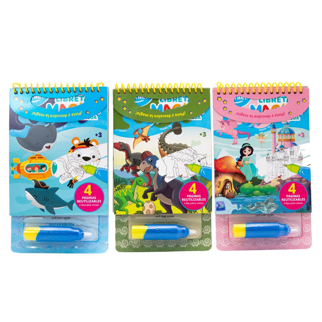 LIBRO P/COLOREAR POINTER 4 PAGINAS REUTILIZABLES (F. 72 SETS)