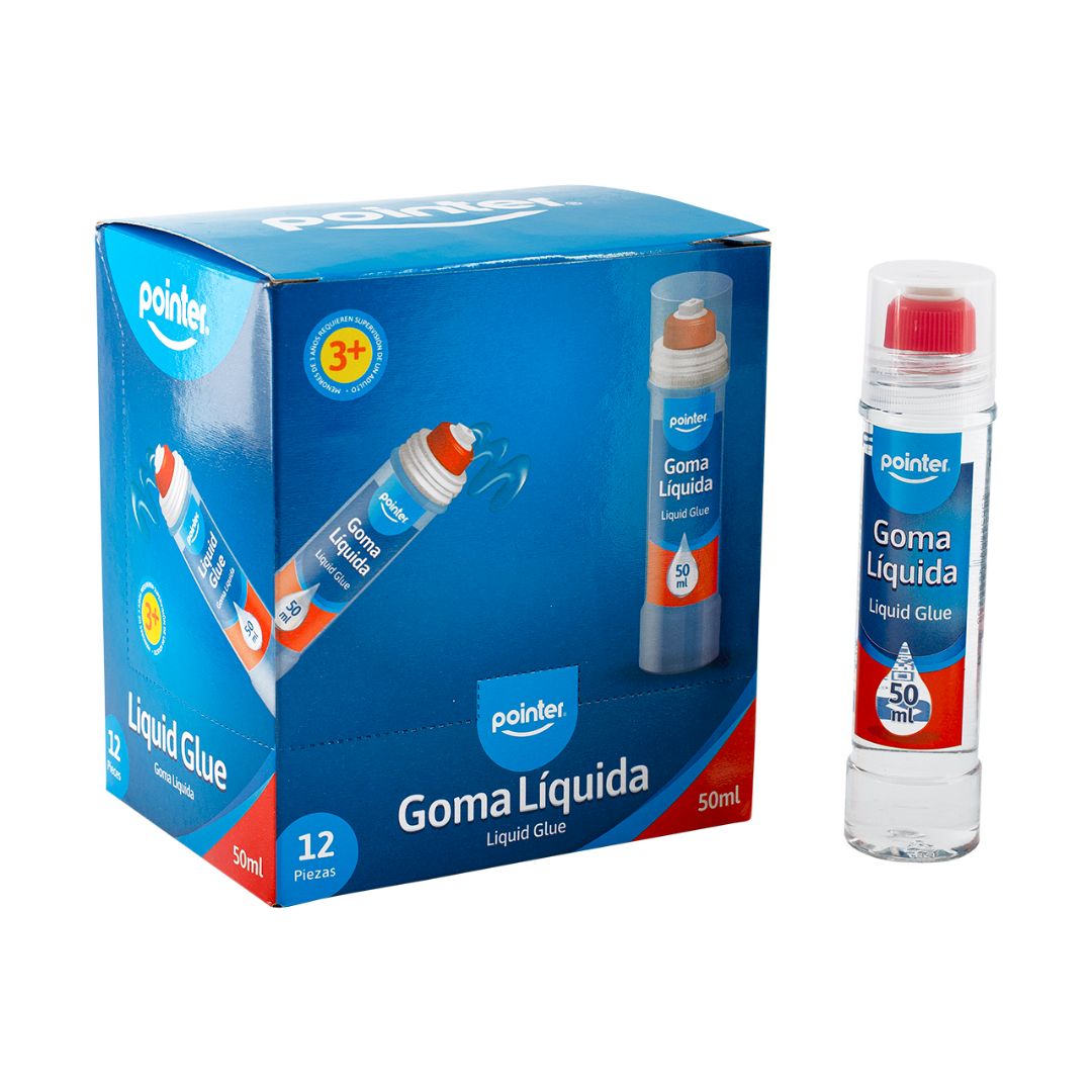 GOMA TRANSPARENTE POINTER C/APLICADOR CX12 50ML (F. 24 DOC)