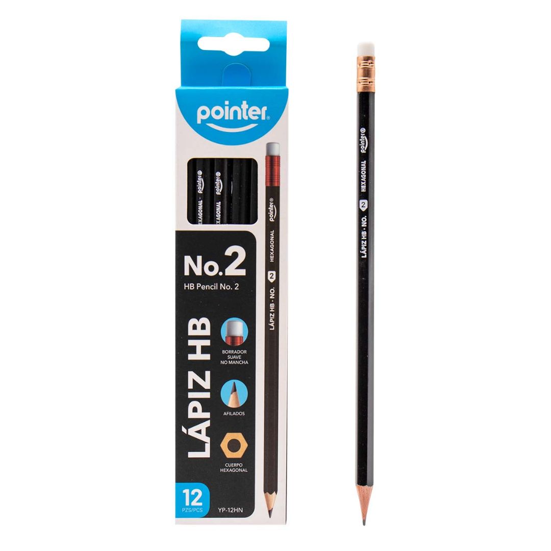 LAPIZ POINTER HEXAGONAL NEGRO CX12 2HB (F. 240 DOC)